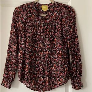 Anthropologie Maeve Floral Blouse